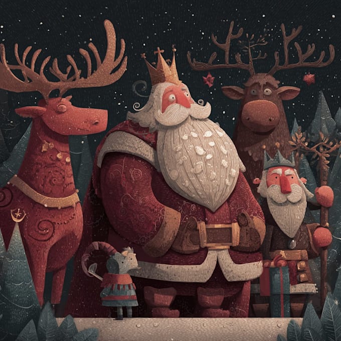 create festive holiday christmas design illustration