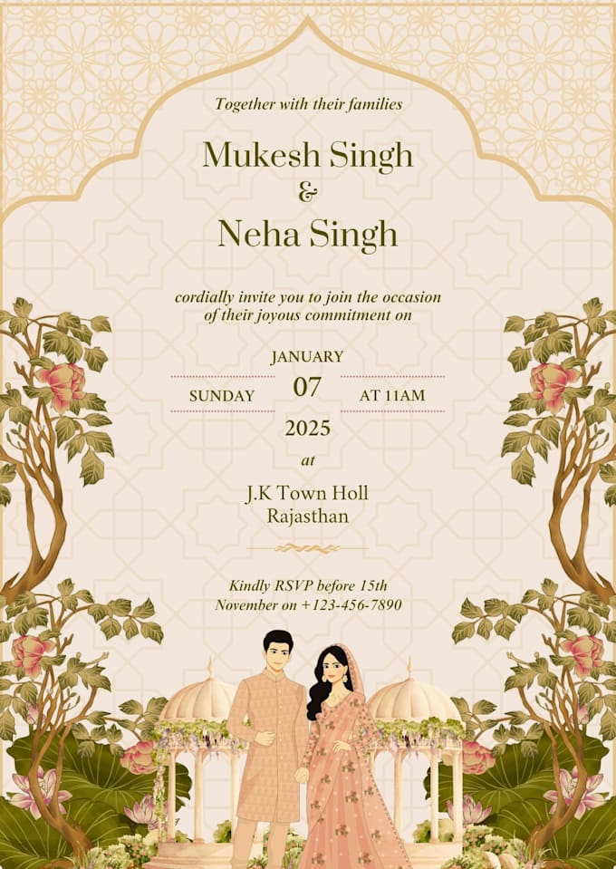 design all types od cards business wedding invitation and more