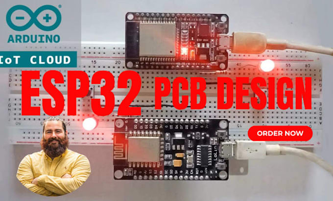 Design esp32 pcb, arduino iot circuit, schematic and firmware by ...