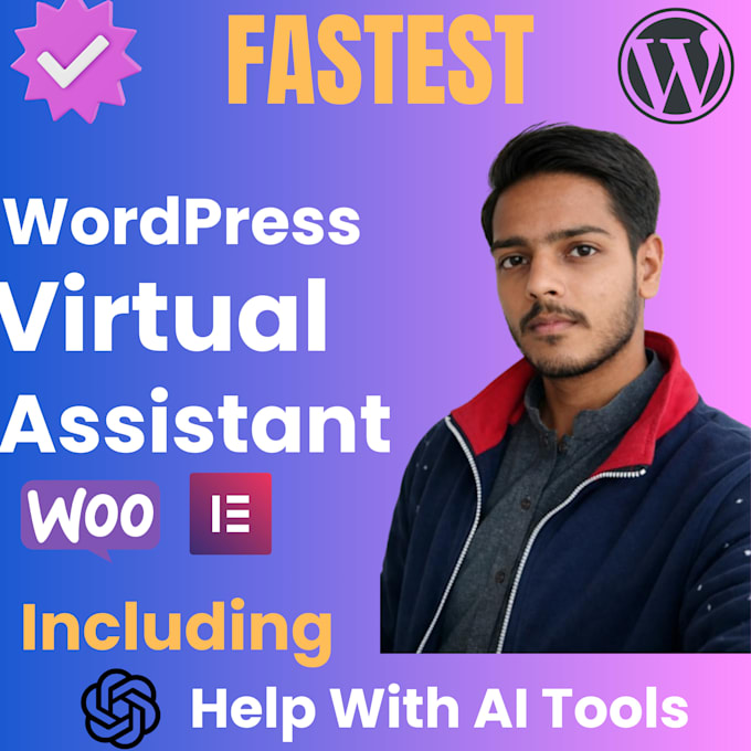 be your fastest wordpress VA or wordpress virtual assistant