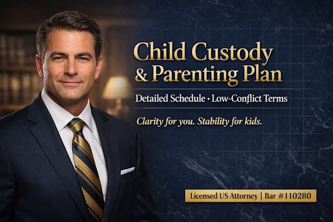 draft comprehensive child custody and parenting plans