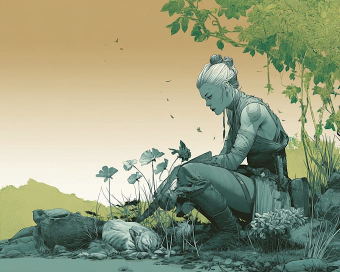 illustrate custom comic book art for your story or script