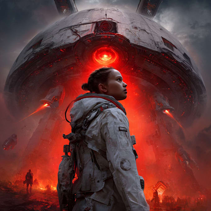 draw concept art for science fiction