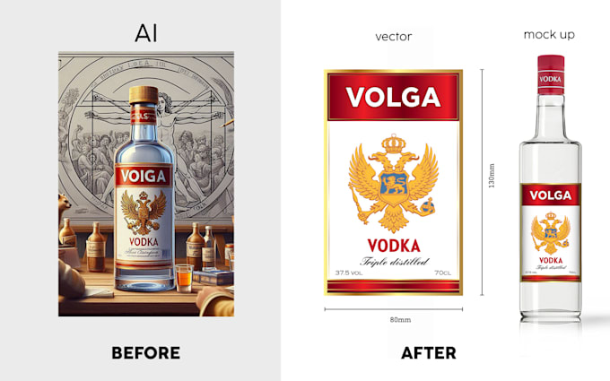 redraw ai generated images and convert them to vector format