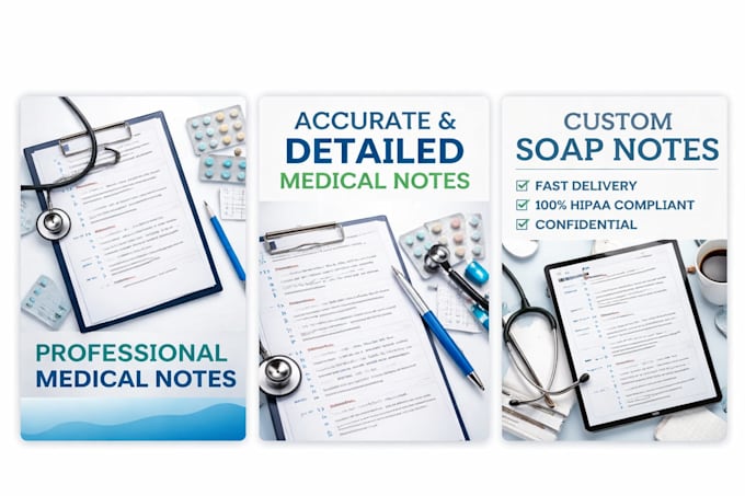 create neat and accurate medical notes for study