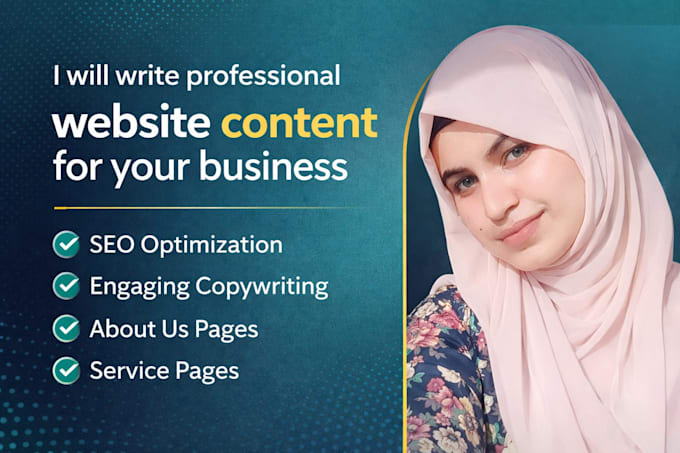 write professional website content for your business