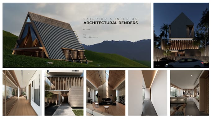 create photorealistic architectural exterior and interior