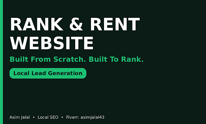 build a rank and rent website for local lead generation