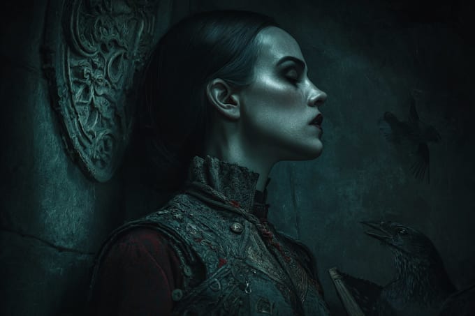 horror characters and dark fantasy monsters