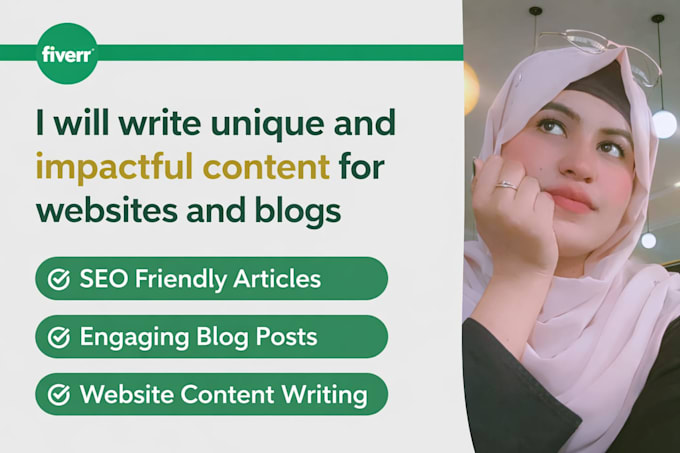 write unique and impactful content for website and logs