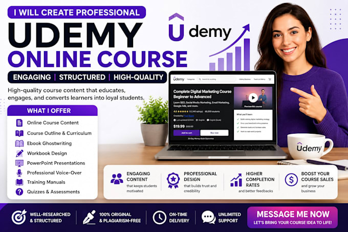 create online course content, course creation teachable udemy video course