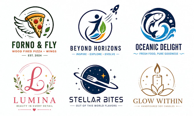 create a modern and unique circular logo that stands out
