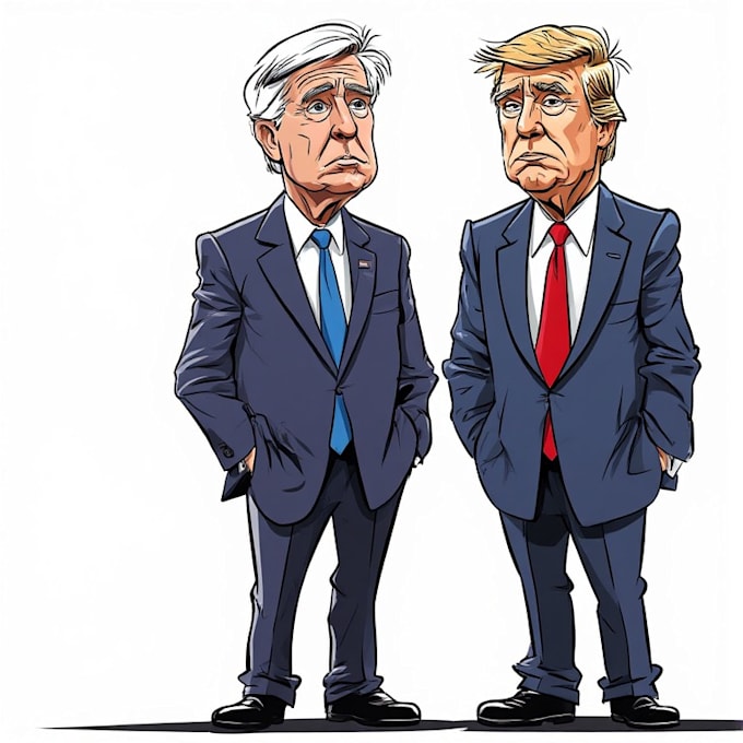 do an political or satirical cartoon art