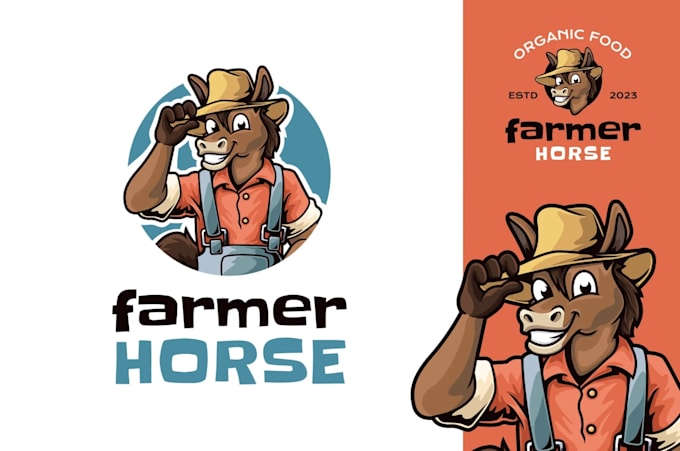 do modern high quality attractive farmer logo