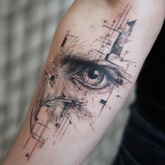 design a modern and minimalist tattoo design