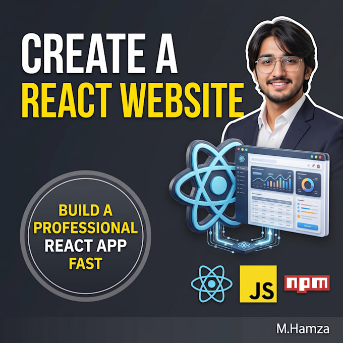 create a modern high converting react landing page