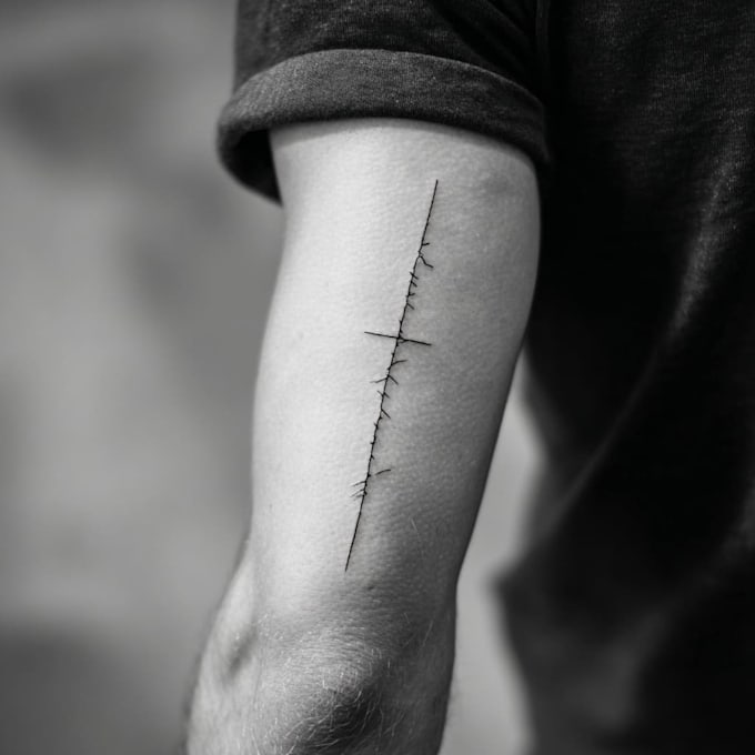 draw linework tattoo design or minimalist tattoo for you