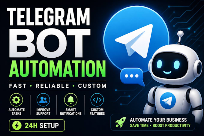create a telegram bot for automation and notifications