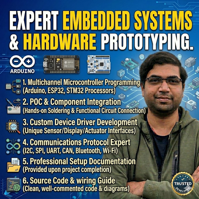 do arduino esp32 stm iot device drivers prototype code