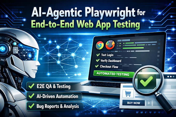 do QA with ai agentic playwright for end to end web app testing