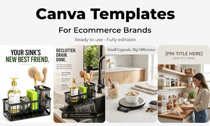 design professional pinterest canva templates for your ecommerce brand