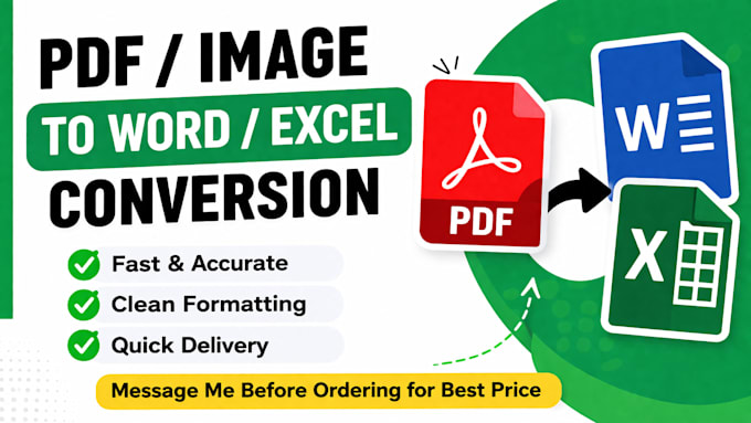 convert PDF or images to excel or word accurately