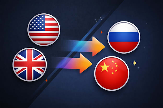 translate your marketing content to chinese or russian