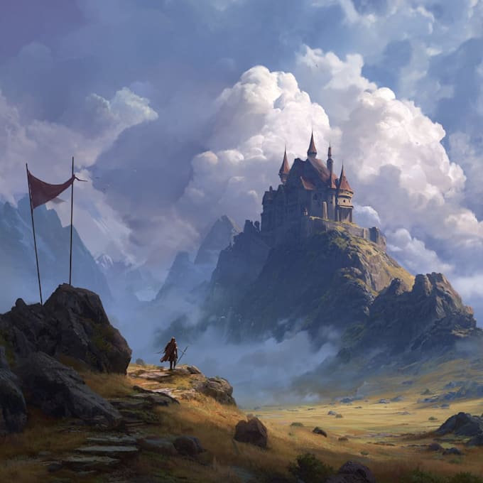 Draw digital painting, digital illustration and concept art by ...