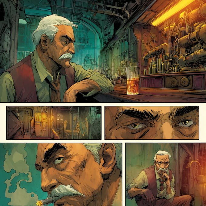 do comic book page illustration comic strip graphic novel