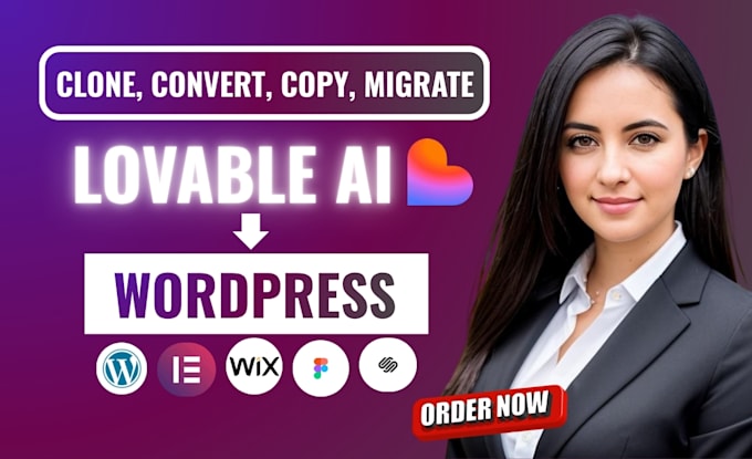 convert lovable to wordpress website, clone lovable ai to website with fast SEO