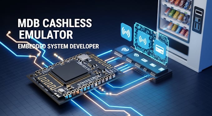 develop embedded systems for mdb cashless emulator vending machine projects
