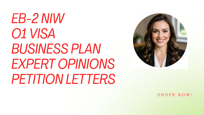write expert opinion letters for eb2 niw eb1a o1 visa