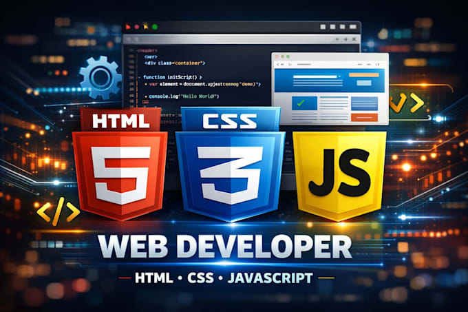 frontend of website using html, css and js