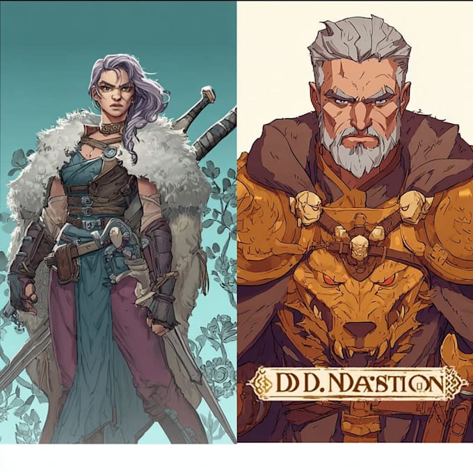Draw dnd character art illustration and dnd by Leeilson | Fiverr