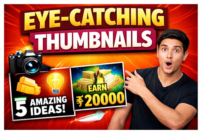Design eye catching youtube thumbnail for high ctr and views by ...