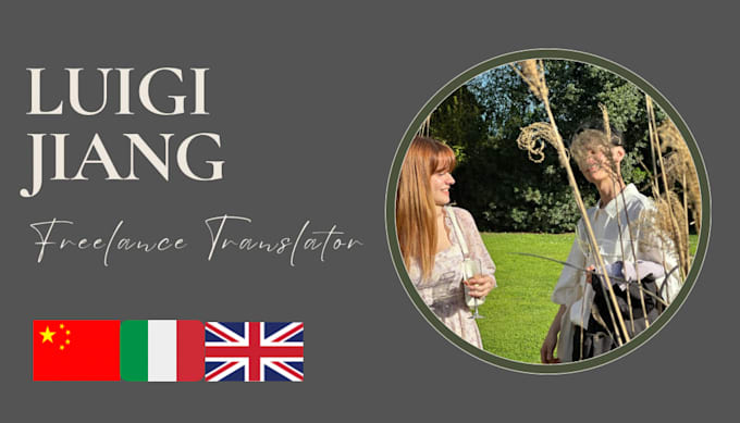 be your chinese italian interpreter