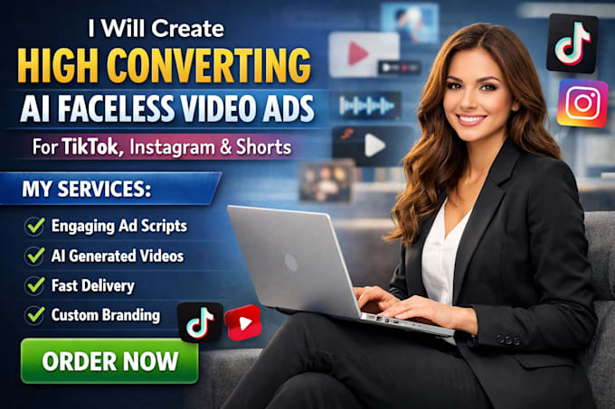 Create high converting ai faceless video ads for tiktok instagram and ...