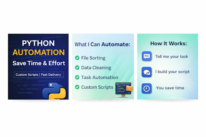 create a custom python automation script for your task