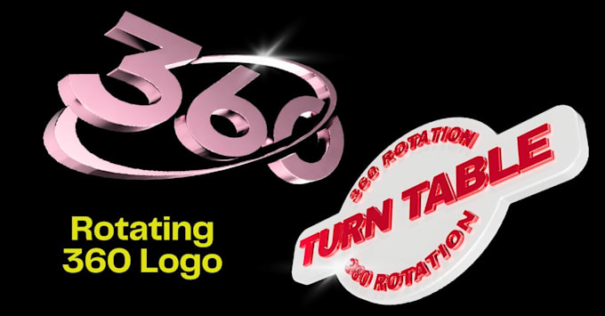 create a premium 3d spinning logo animation loop