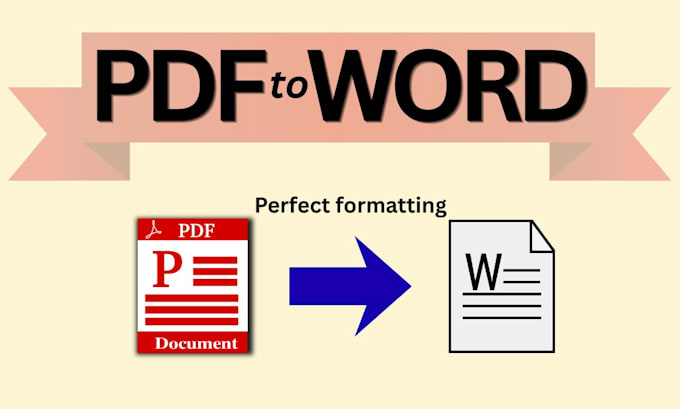 manually convert PDF to word with perfect formatting