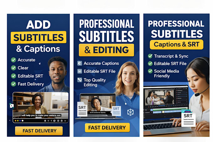 add subtitles, captions, and srt to your video