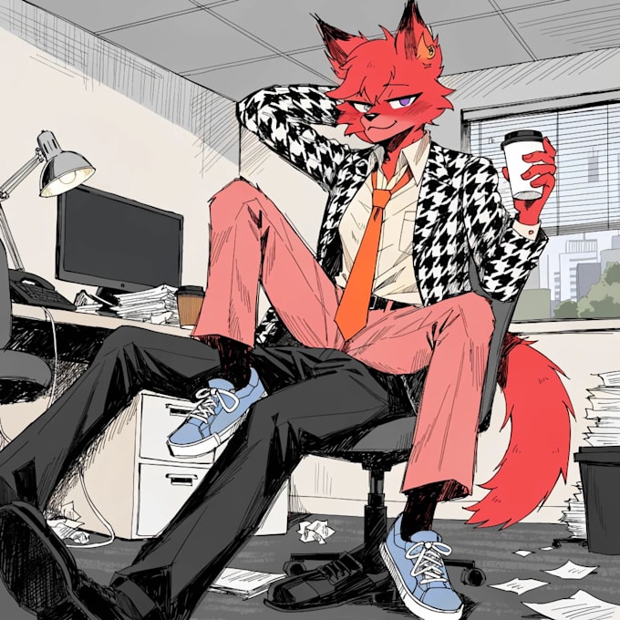 make professional furry manga or comic nsfw