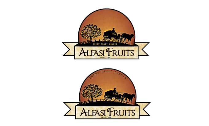 design monogram premium fruit logo for you