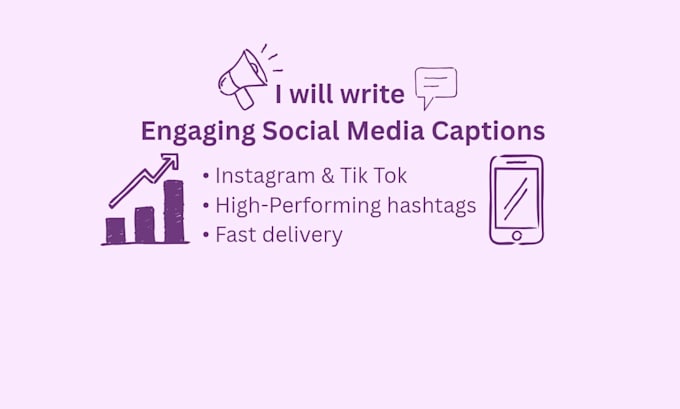 write engaging social media captions and find hashtags