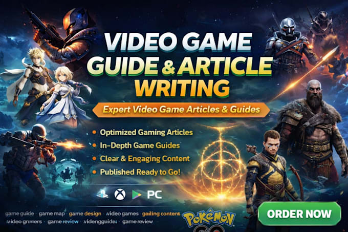 write engaging video game guide and articles