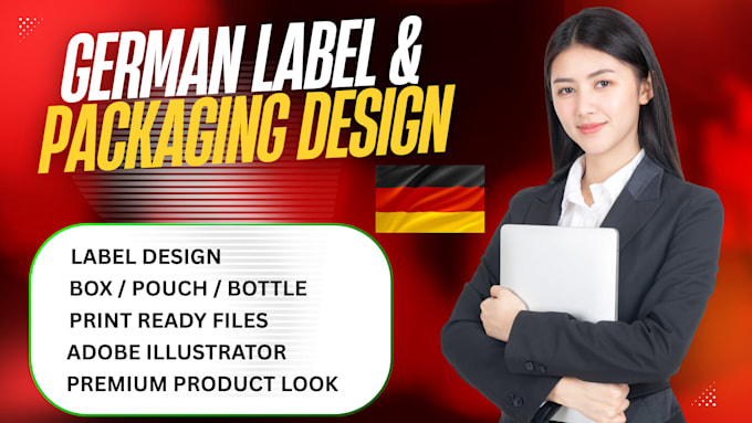Design german label and packaging using adobe illustrator indesign by ...
