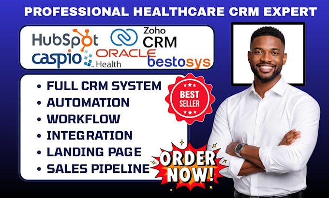integrate healthcare crm zoho hubspot caspio oraclehealth bestosys ai automation