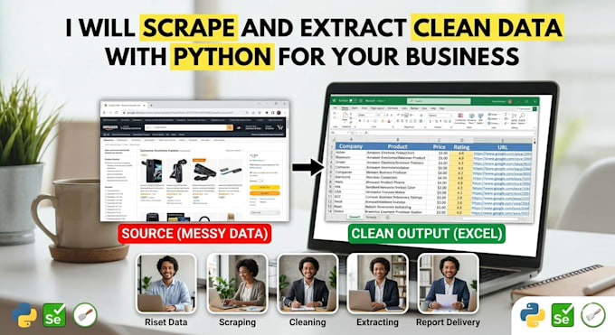 python web scraping and data extraction fast and reliable
