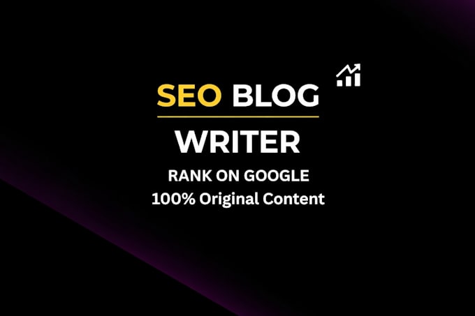 write SEO optimized blog posts that rank on google