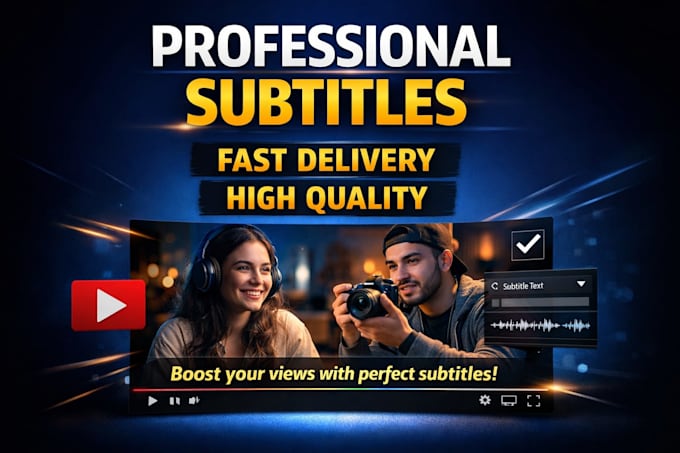 professional subtitles for your video